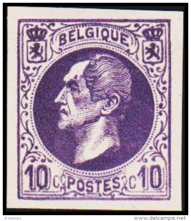 1865-1866. Leopol I. 10 CENTS Essay. Lilac. (Michel: ) - JF194393 - Probe- Und Nachdrucke