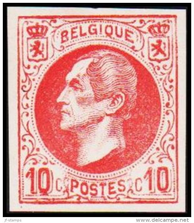 1865-1866. Leopol I. 10 CENTS Essay. Red. (Michel: ) - JF194384 - Proofs & Reprints