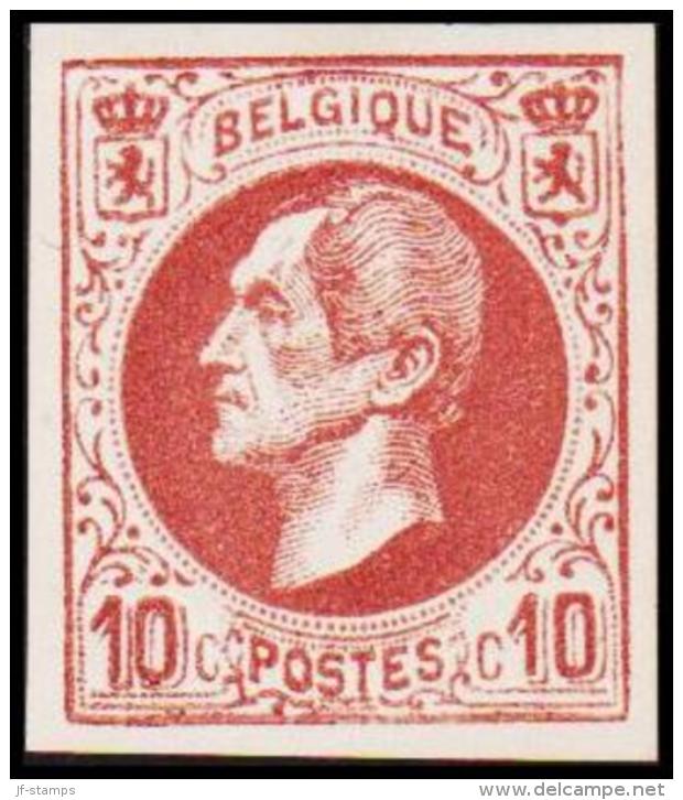 1865-1866. Leopol I. 10 CENTS Essay. Brown. (Michel: ) - JF194390 - Proeven & Herdruk