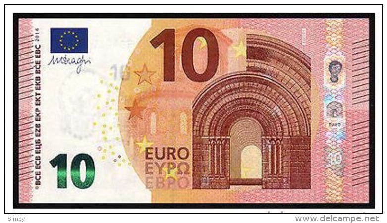 AUSTRIA 10 Euro 2014 Draghi  Letter NB  UNC  Print Code  N015 G4    NB4728528144 - 10 Euro