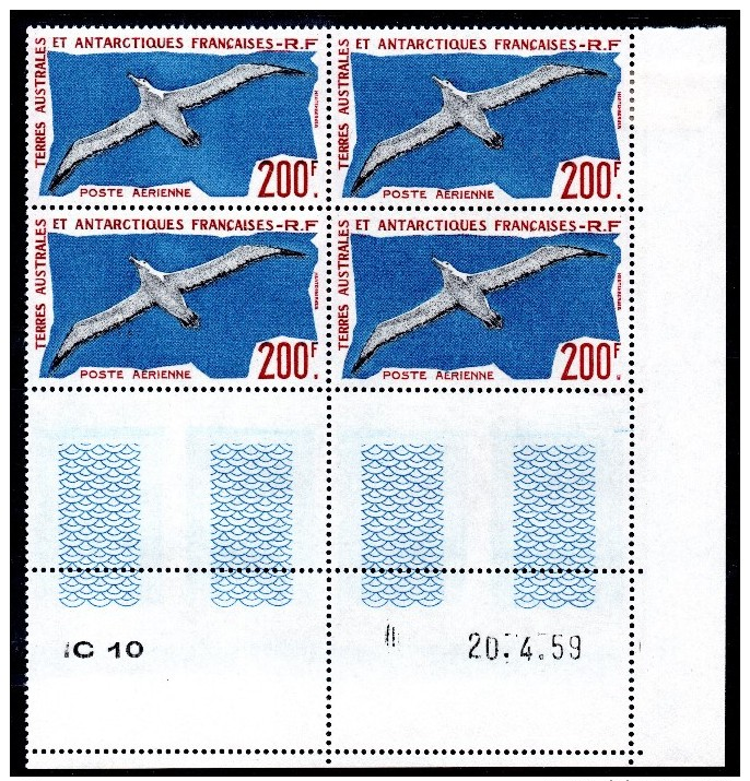 TAAF - YT PA N° 4 Bloc De 4 Coin Daté - Neuf ** - MNH - Cote: 280,00 € - Airmail