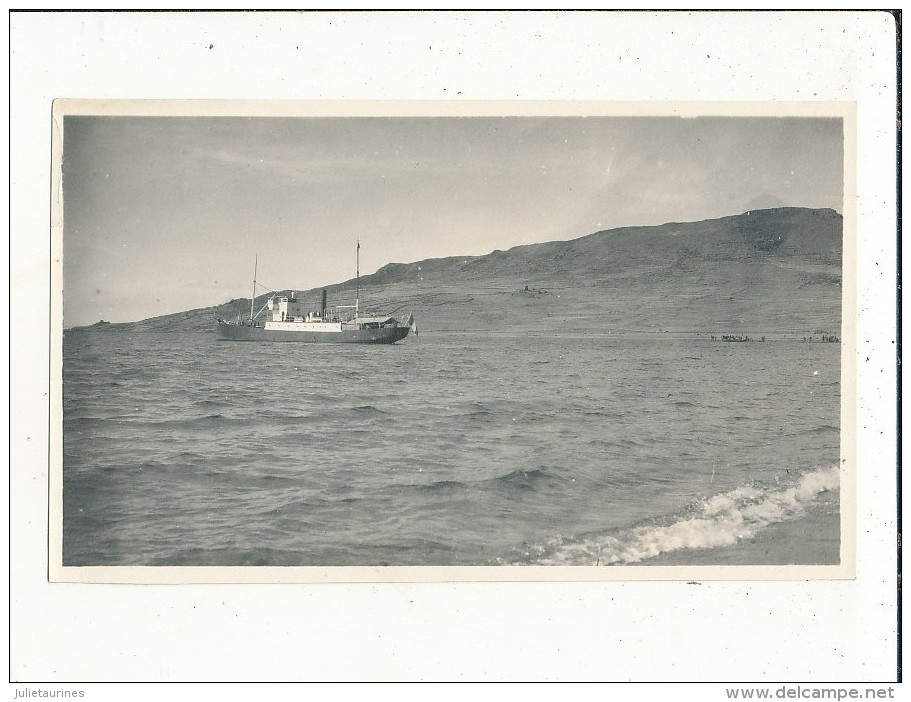 PEROU LAC TITICACA BATEAU PHOTO1922  14CM X 8CM - Pérou