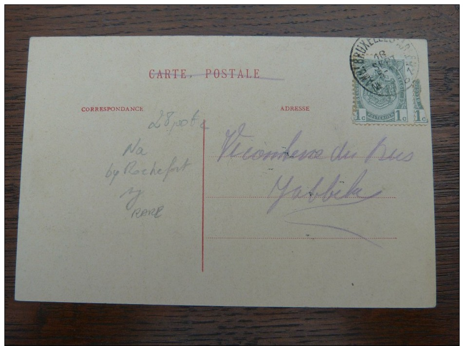 Jemelle Grand Rue  Maison "Au Meilleur.."  1908 (Region Rochefort) Carte Rare - Rochefort