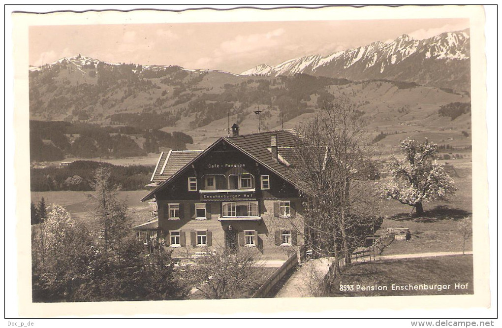 Deutschland - Cafe Pension Enschenburger Hof Bei Sonthofen - Alte Karte - Sonthofen