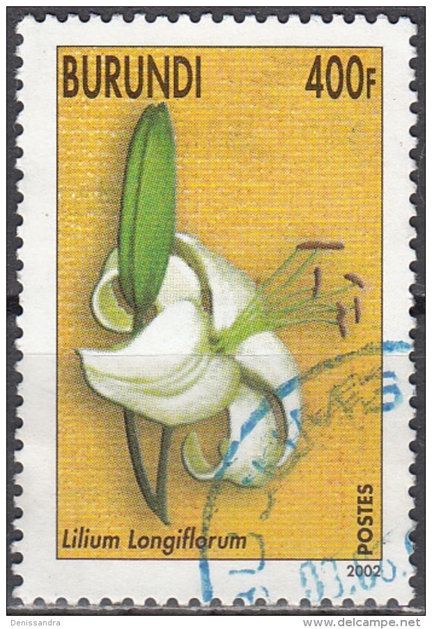 Burundi 2002 Michel 1866 O Cote (2005) 5.00 Euro Fleur Lys Lilium Longiflorum Cachet Rond - Oblitérés