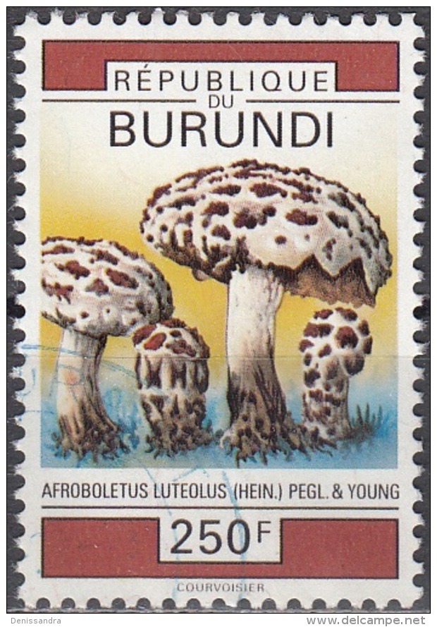 Burundi 1992 Michel 1755 O Cote (2005) 7.00 Euro Champignon Afroboletus Luteolus Cachet Rond - Oblitérés