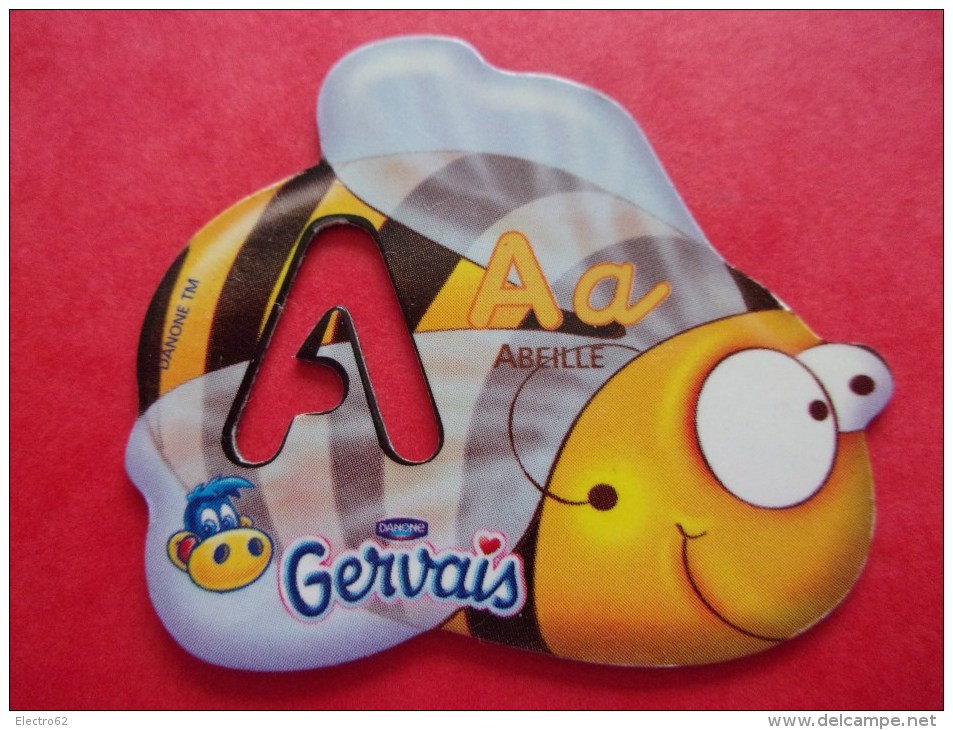 Magnet Danone  Gervais Abeille Lettre A - Letras & Cifras