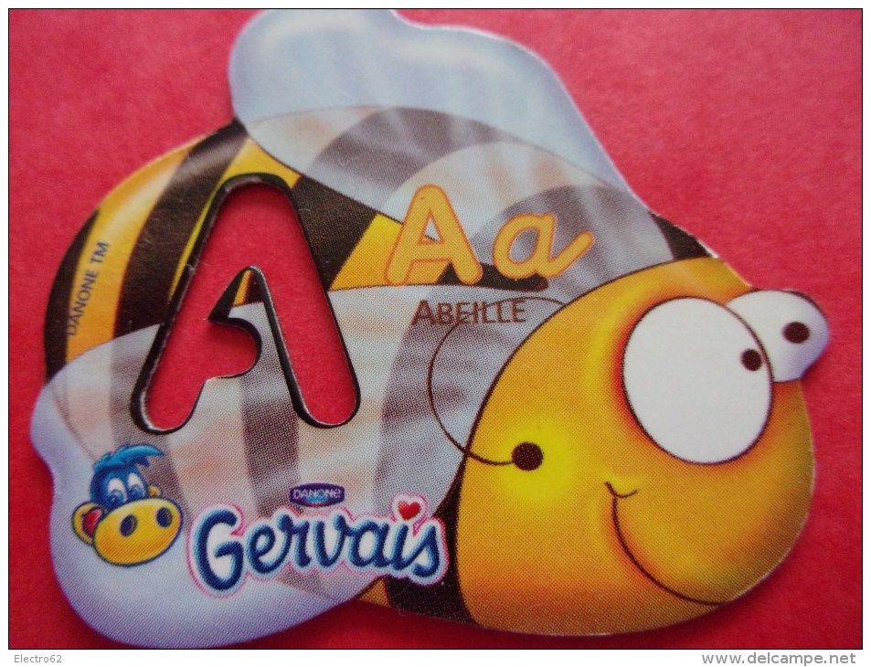 Magnet Danone  Gervais Abeille Lettre A - Letters & Digits