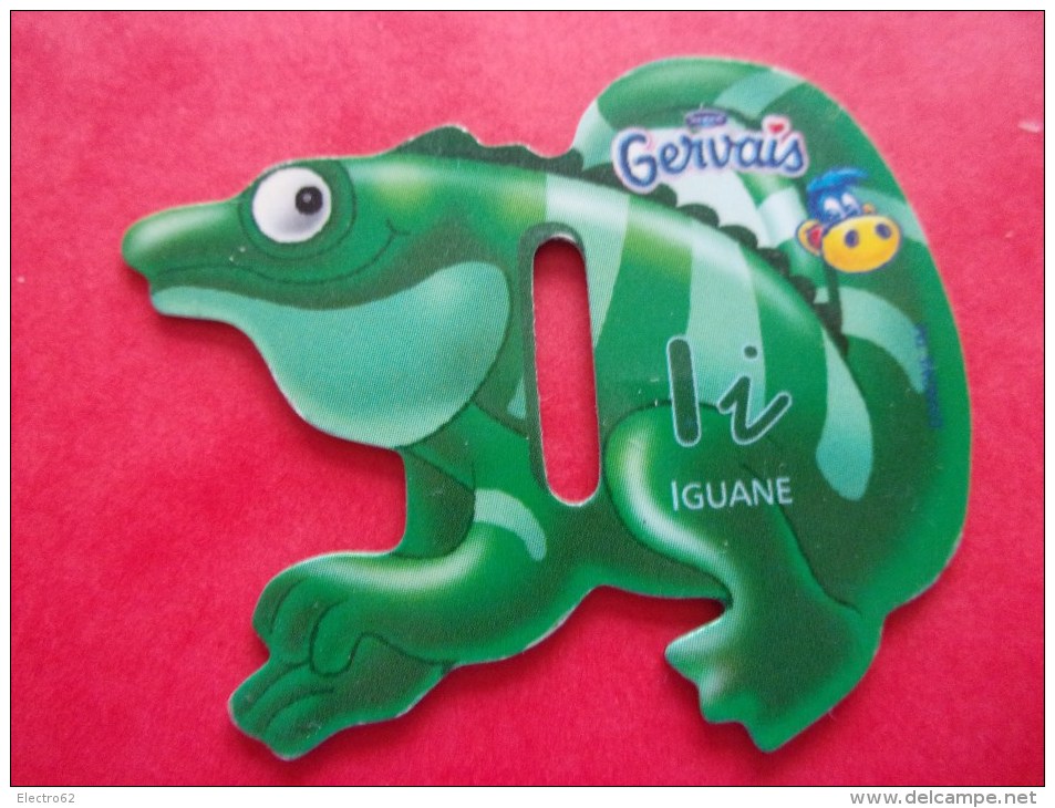 Magnet Danone  Gervais Iguane Lettre I - Lettres & Chiffres