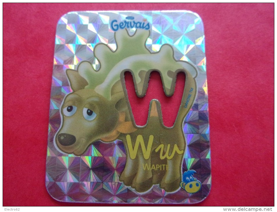 Magnet Danone  Gervais Wapiti Lettre W - Letras & Cifras