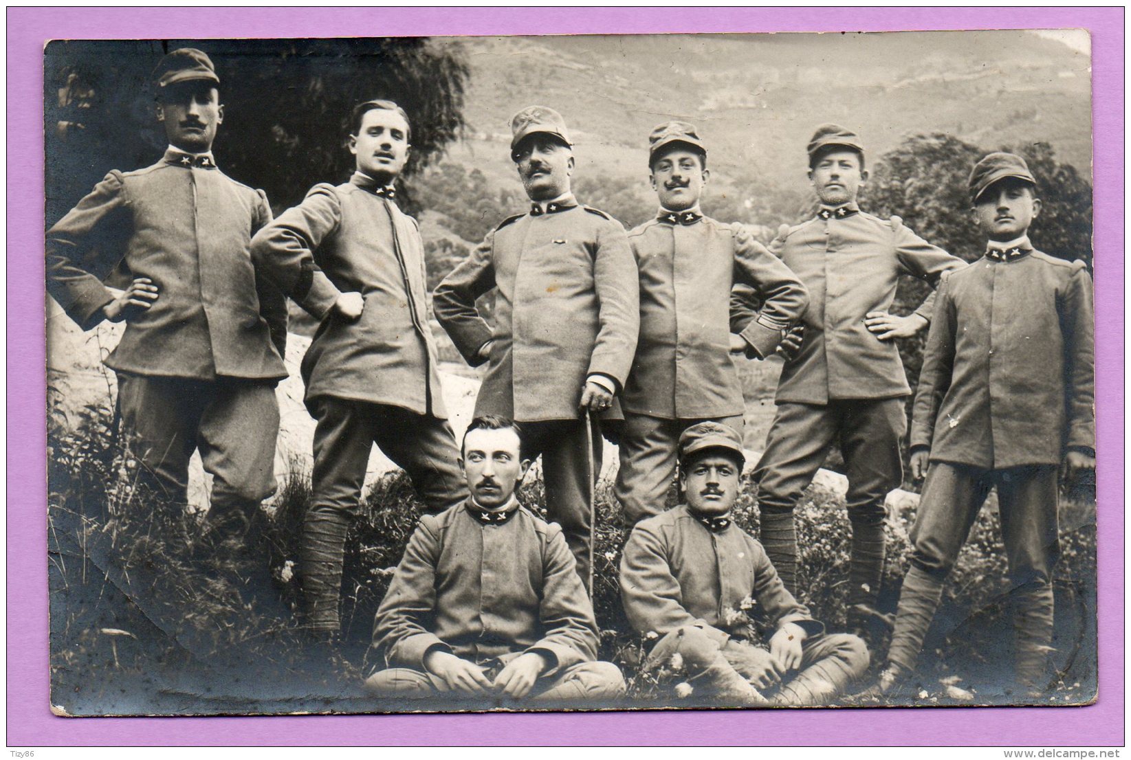 Foto-cartolina Militare - Gruppo Di Soldati- MIL65 - Guerra, Militari