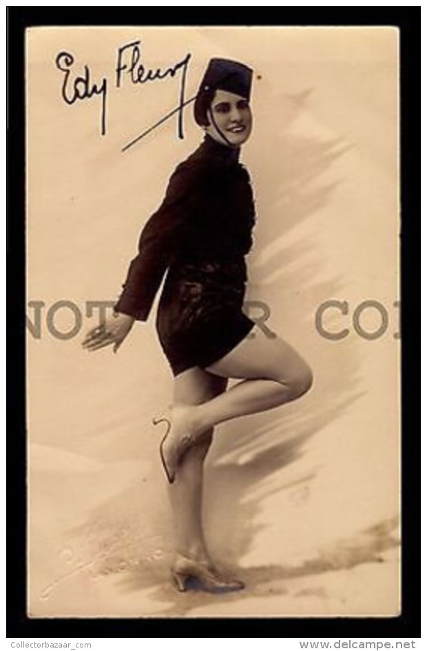 EDY FLEURY ITALIAN ACTRESS CA1920 AUTOGRAPHED PHOTO CINEMA MOVIE - Other & Unclassified