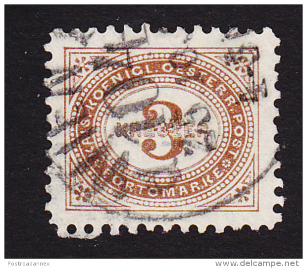 Austria, Scott #J3, Used, Postage Due, Issued 1894 - Taxe