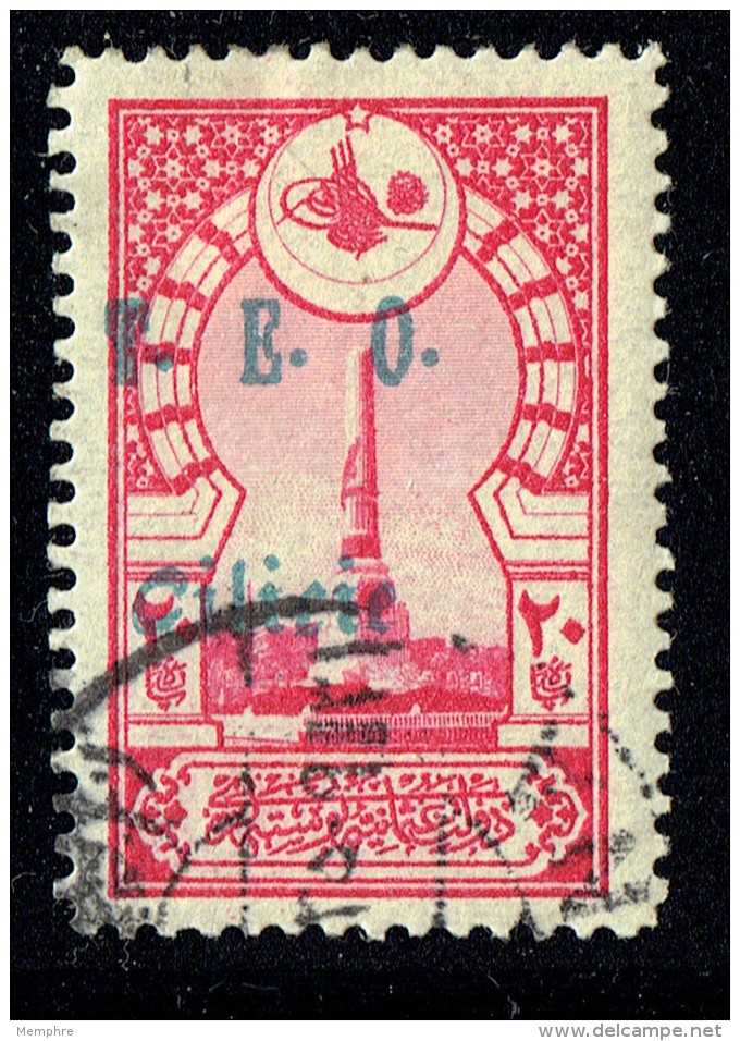 CILICIE 1919   Colonne De La Liberté   - Surcharge T.E.O. Cilicie   Yv 68 - Usati