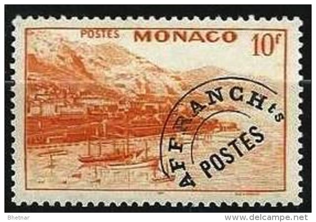 Monaco Préo YT 5 " Vue 10F. Jaune Orange " 1943-51 Neuf ** - Préoblitérés