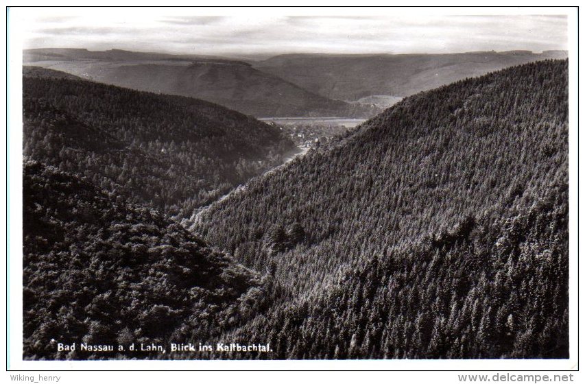 Nassau A D Lahn - S/w Blick Ins Kaltbachtal - Nassau