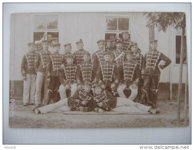 Ancien Photo Hussare,prusse Allemande,soldats,officiers : Deutsch Soldaten Und Offiziere Ww1 - Andere & Zonder Classificatie