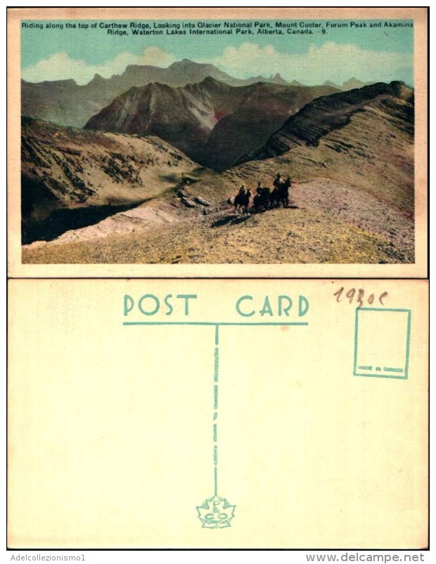 1930c) Cartolina -di-montana´s Glacier National Park-nuova - Other & Unclassified