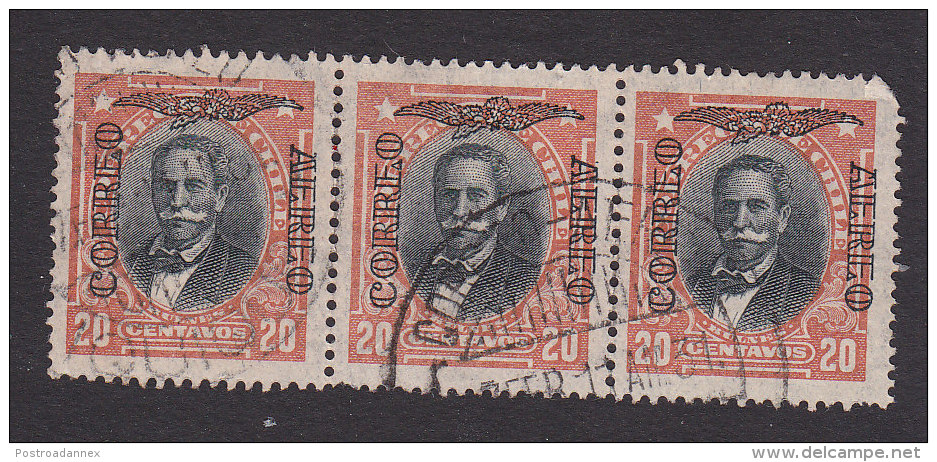 Chile, Scott #C16, Used, Men Of Chile Overprinted, Issued 1928 - Chile