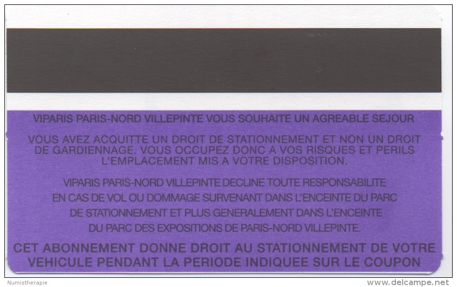 Carte Parking : Paris - Nord Villepinte : Salon Japan Expo 07/07/2016-10/07/2016 - Autres & Non Classés