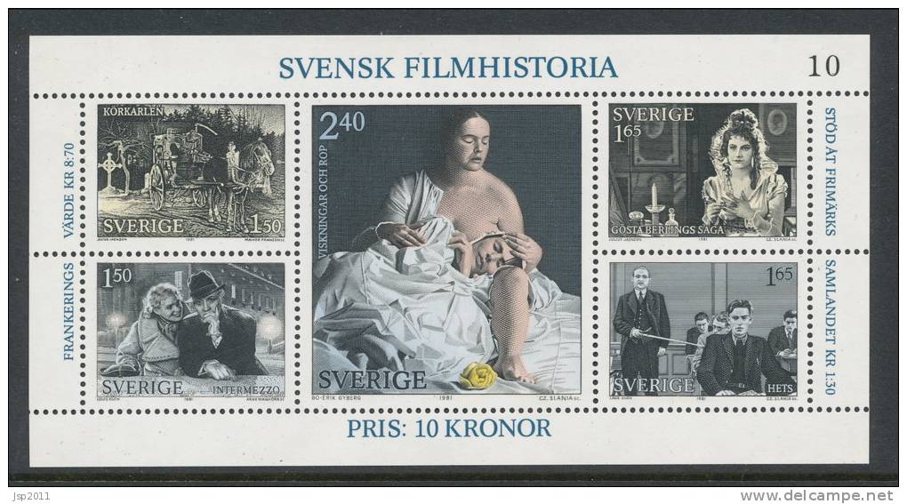 Sweden 1981 Facit # 1185-1189. Swedish Film History, See Scann, MNH (**) - Nuevos