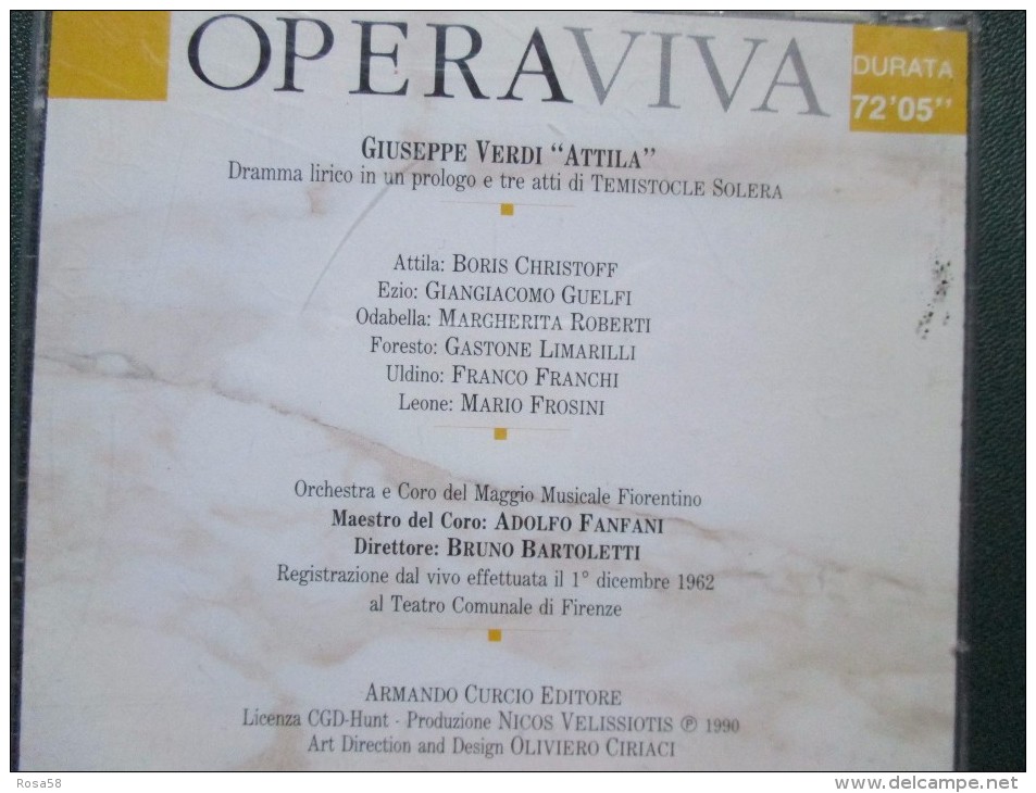 ATTILA Operaviva Armando Curcio Editore Registrazione 1962 - Klassik