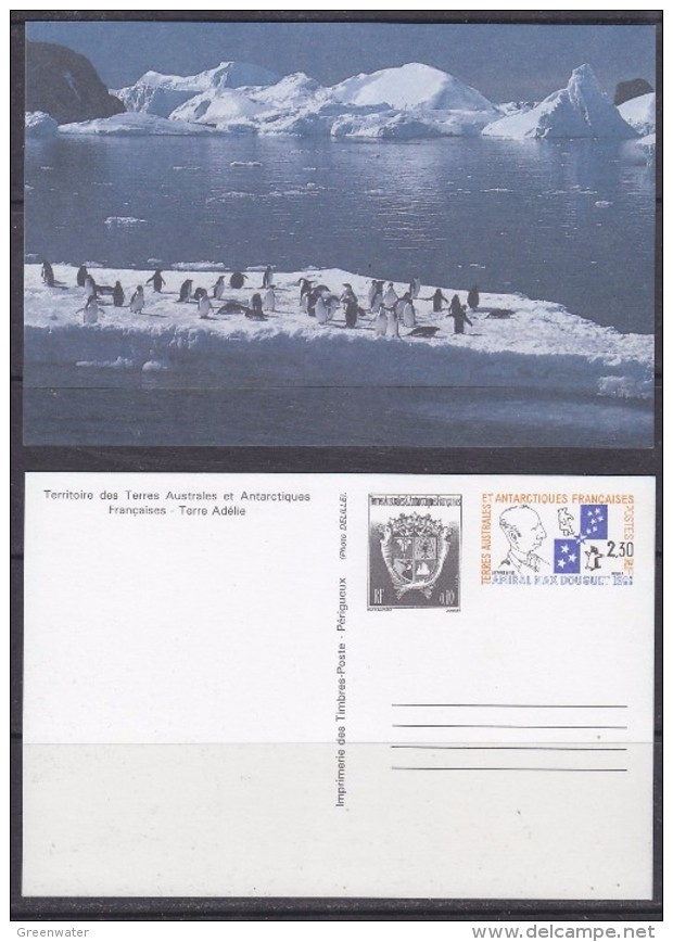 TAAF 1989 Max Douguet Postal Stationery N° 2 Unused (31124) - Interi Postali