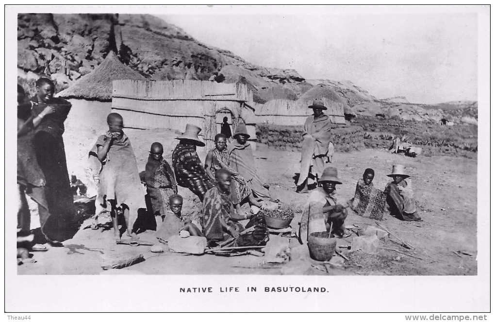 ¤¤   -  LESOTHO   -  Carte-Photo   -  Native Life In BASUTOLAND      -  ¤¤ - Lesotho