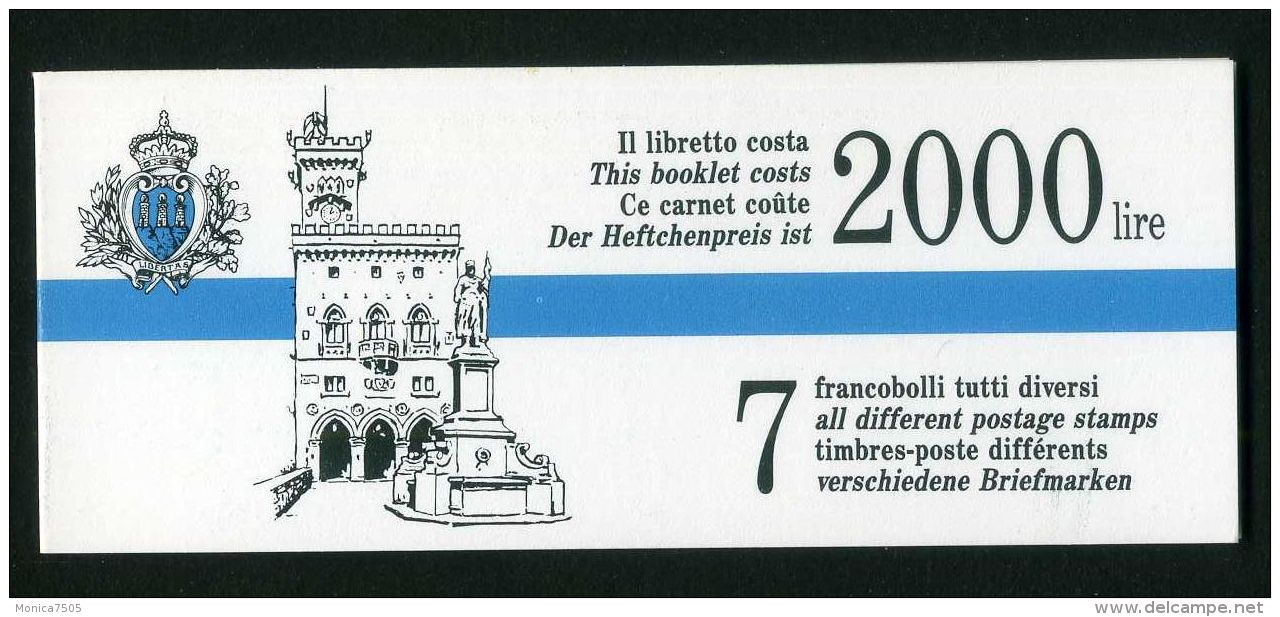 SAINT-MARIN (CARNET) : Y&amp;T N° C1289 CARNET AVEC TIMBRES NEUFS SANS TRACE DE CHARNIERE , A VOIR . - Carnets