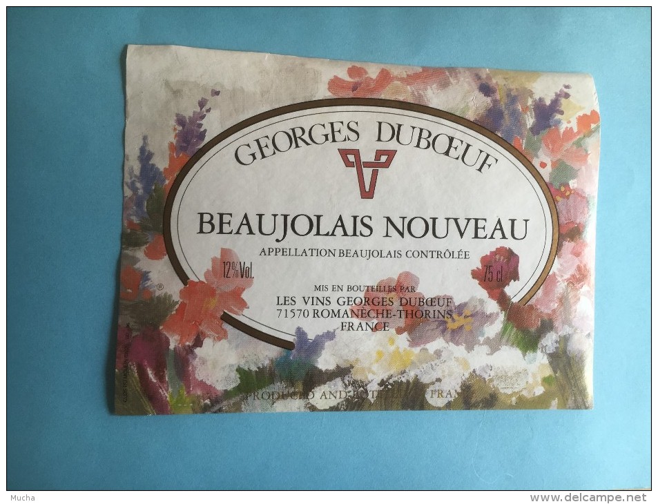 1194 - Beaujolais Nouveau Georges Duboeuf 2 étiquettes - Beaujolais