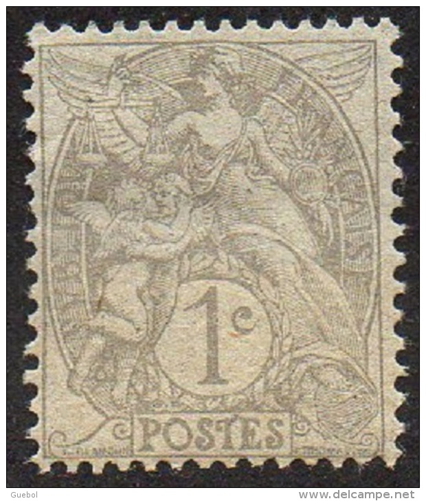 France Blanc N°  107 ** Le 1 Ct Gris Au Type IB - 1900-29 Blanc