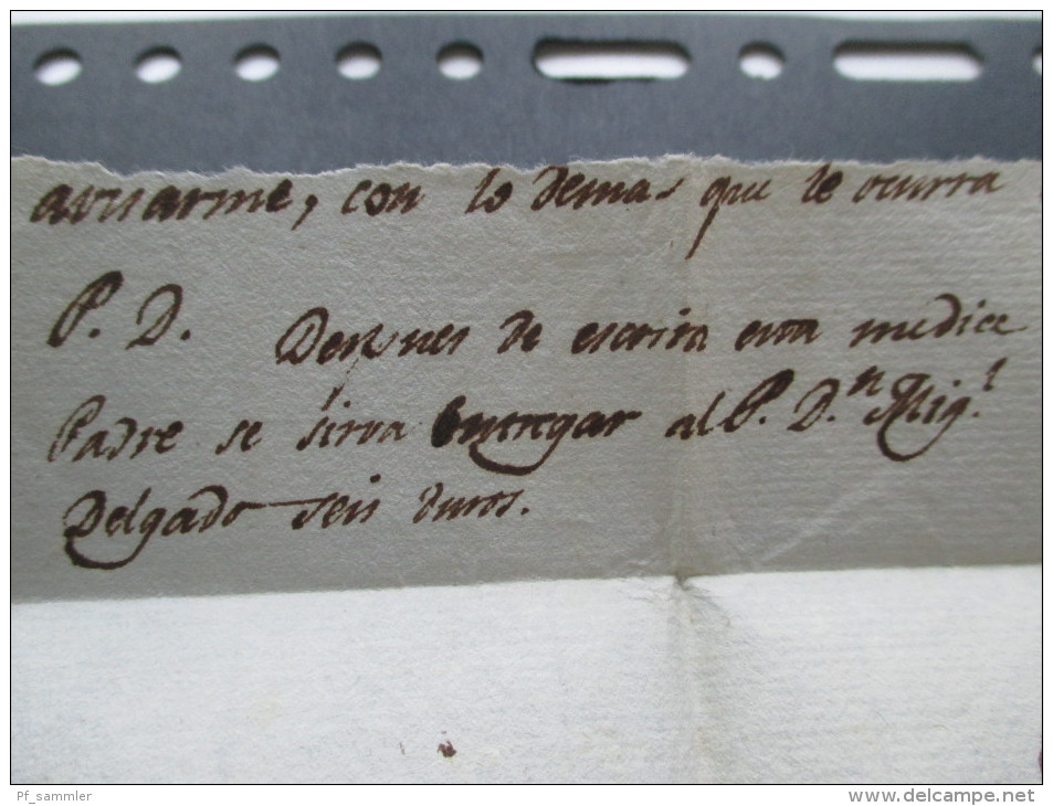 AD Vorphila Spanien Um 1830 Pamp. Nauara ??!! L2 Interessant?? - ...-1850 Préphilatélie