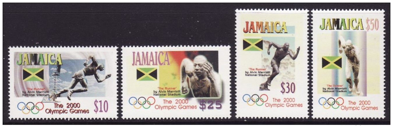 Jamaica #930-33 Mint F-VF NH ** 2000 Summer Olympics - Summer 2000: Sydney