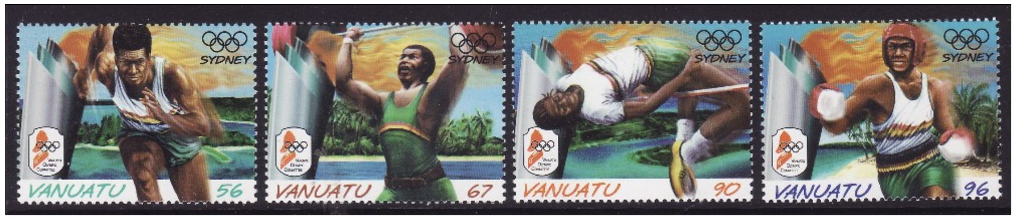 Vanuatu #768-71 Mint F-VF NH ** 2000 Summer Olympics - Summer 2000: Sydney