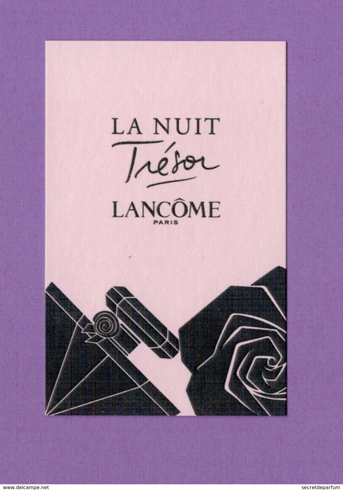 Cartes Parfumées  Carte Lancôme LA NUIT TRÉSOR - Modern (from 1961)