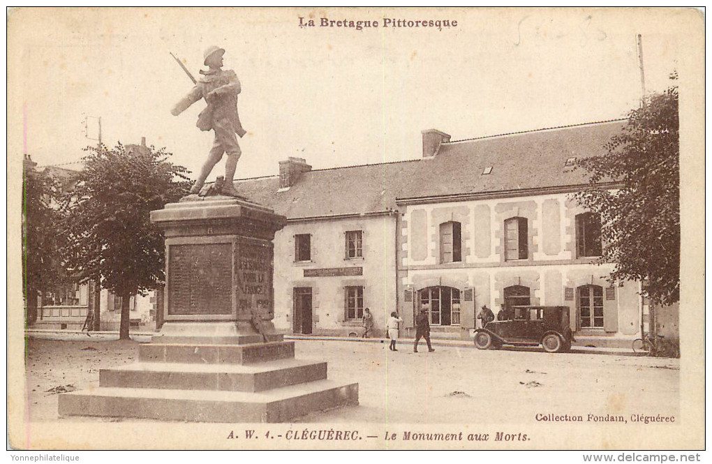 56 - MORBIHAN - Cléguérec - Monument Aux Morts - Cleguerec