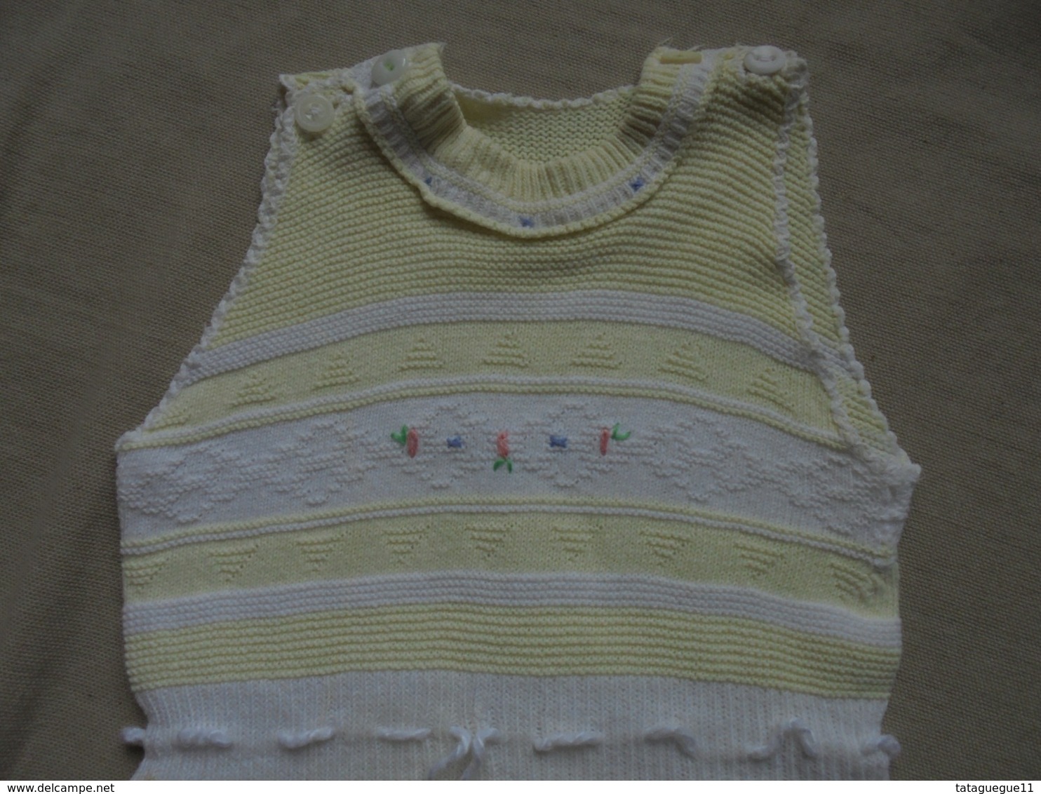 Ancien - Pyjama, Grenouillère Pour Bébé En Coton Années 50 - 1940-1970