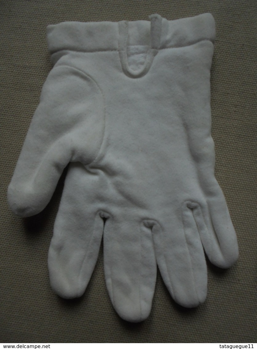 Ancien - Paire De Gants En Coton Moleton Pour Enfant "Cérémonie, Dimanche" - 1940-1970