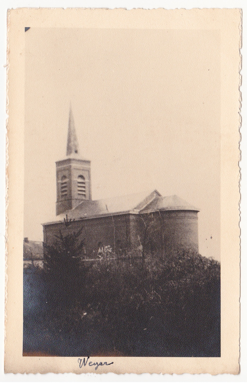 Weyer: Kerk. (fotokaart) - Nieuwerkerken