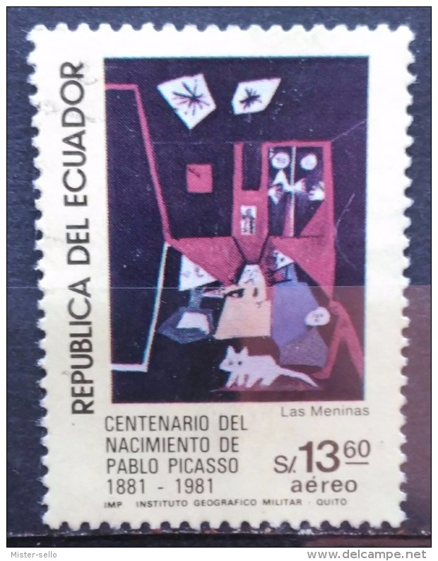 1981. ECUADOR. The 100th Anniversary Of The Birth Of Pablo Picasso. USADO - USED. - Equateur