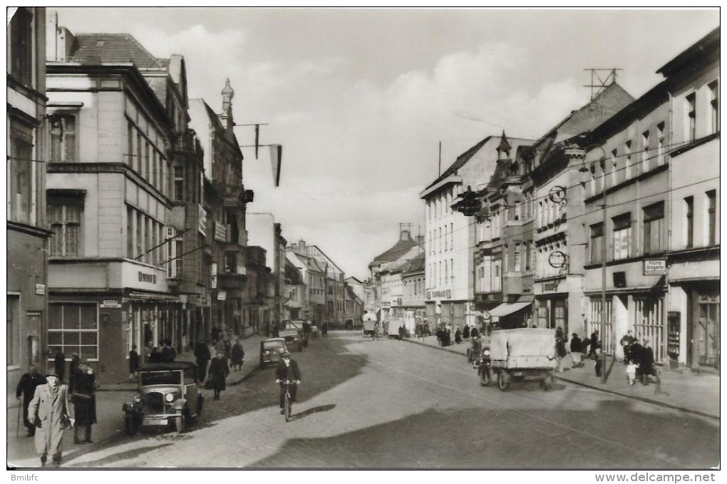 Carte Photo De Goltz à  Brandenburg - Brandenburg (Havel) HaupstraBe Mit HO-kauthaus - Brandenburg