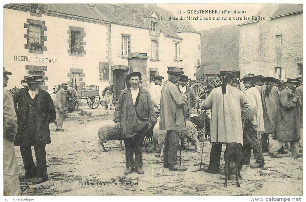 56 - MORBIHAN - Questembert - Place Du Marché Aux Moutons - Halles - Questembert