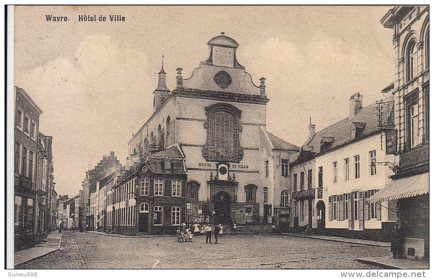 Wavre - Place De L´Hôtel De Ville (animée, Café Du Théâtre, Charlier-Nizet) - Waver