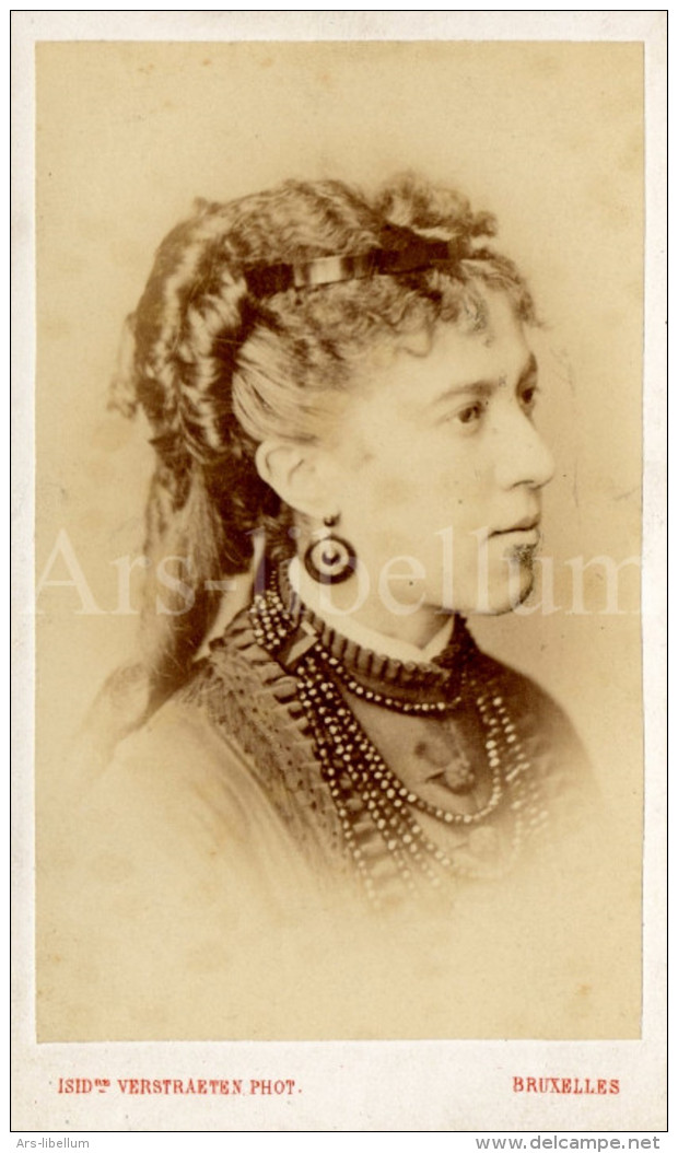 Photo-carte De Visite / CDV / Jeune Femme / Young Woman / Photo Isidore Verstraeten / Bruxelles / Belgique - Anciennes (Av. 1900)