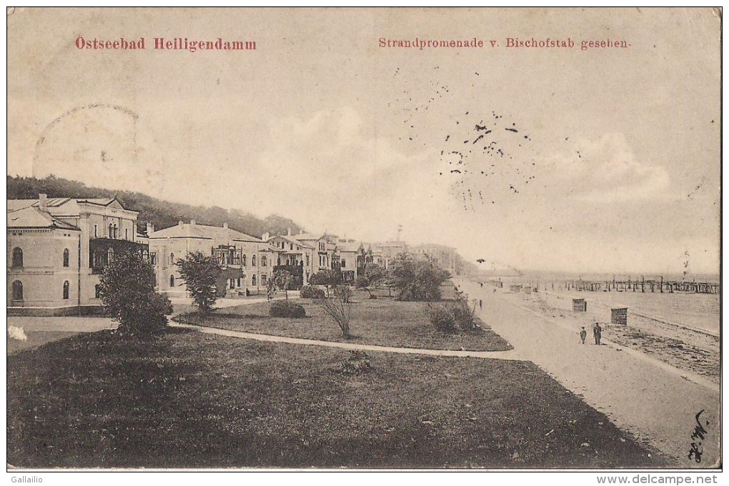 ALLEMAGNE OSTEEBAD HEILIGENDAMM STRANDPROMENADE BISCHOFSTAB GESEHEN - Autres & Non Classés