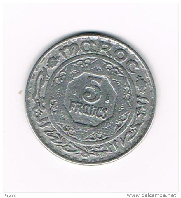 °°°  MAROKKO  5  FRANCS  1370 - Marruecos