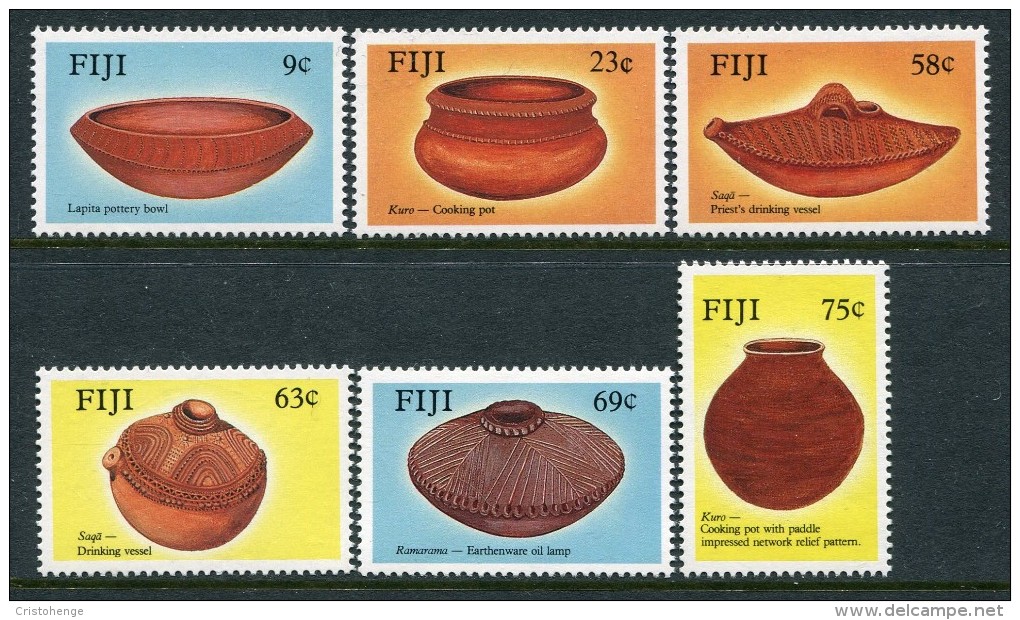 Fiji 1988 Ancient Fijian Pottery Set MNH - Fiji (1970-...)