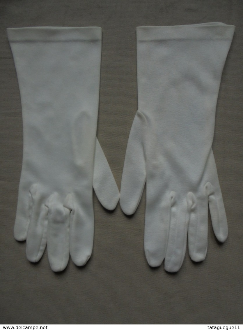 Ancien - Paire De Gants Mi-longs Pour Femme, Soirée, Cérémonie - Sonstige & Ohne Zuordnung