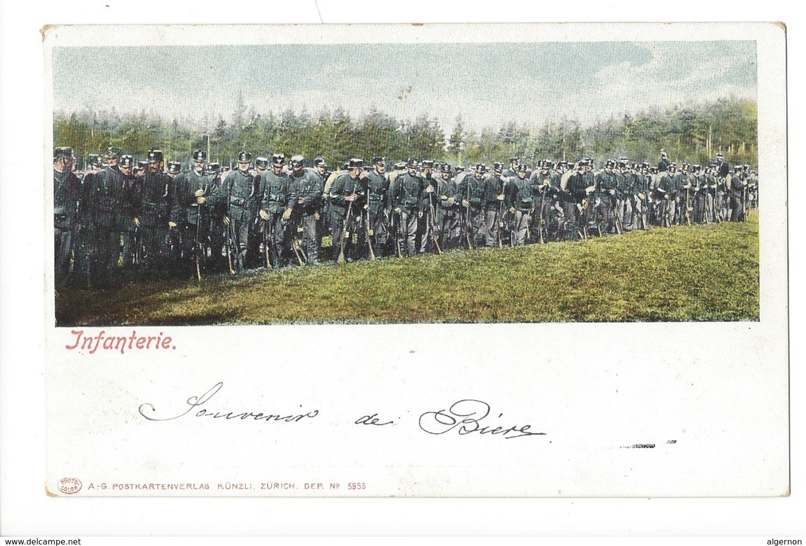 14972 - Armée Suisse Infanterie Souvenir De Bière - A Identifier