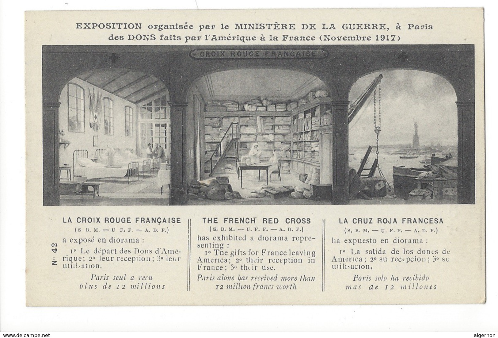 14973 - La Croix Rouge Française Exposition Organisée Par Le Ministère De La Guerre Paris 1917 - Cruz Roja